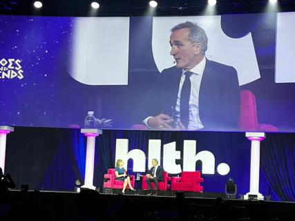 Dr. Tom Mihaljevic speaking at the “When Legacy Meets Leading Edge” session.