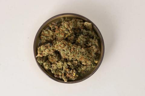 Bowl of medical cannabis