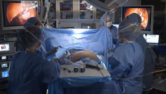 Sunil Srivastava, MD in an operating room.