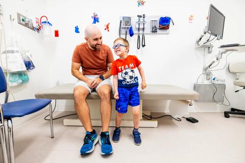 Patient with dad Cuffman, MD