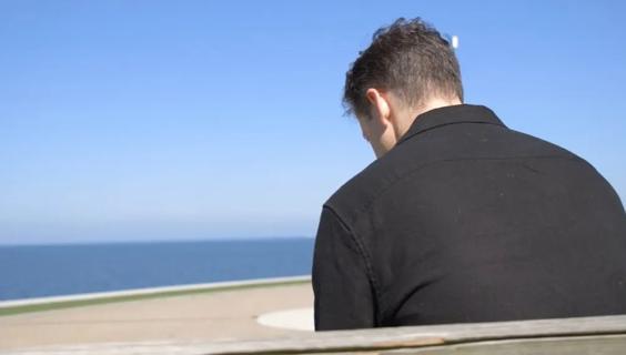 Person sitting on bench