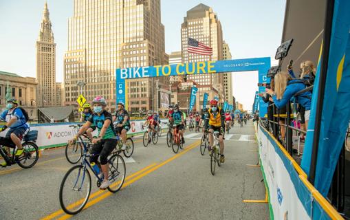 Riders take part in Velasano Bike to Cure 2024.