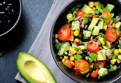 mexican black bean avocado salad