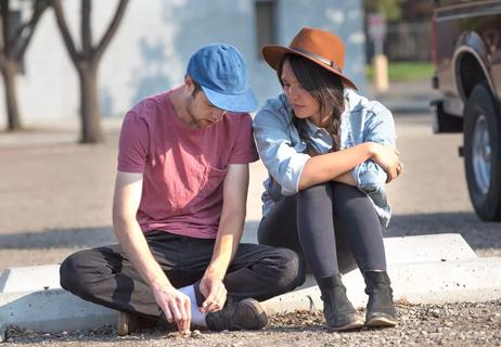 couple having a serious conversation