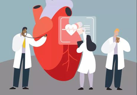 Illustration of types of cardiac doctors