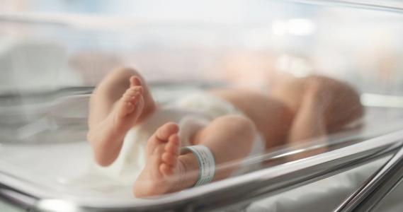 Newborn baby in the hospital