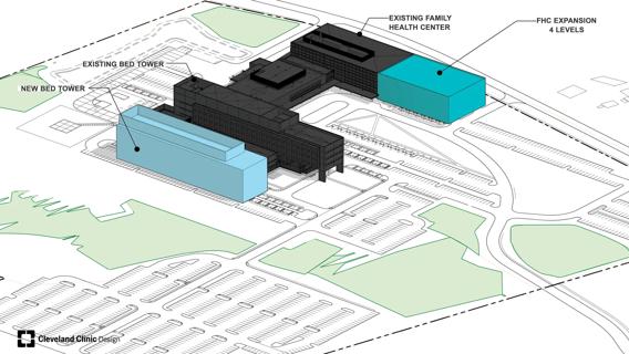 Design rendering of expansion plans on the Avon campus