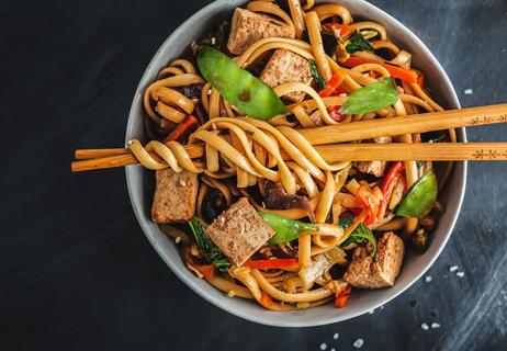 veggie stir fry with ginger sauce