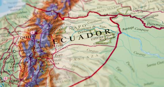 Map of Ecuador