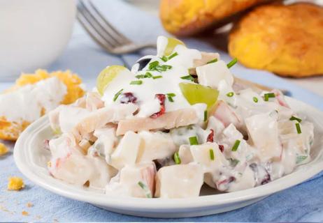 chicken salad with apples and cranberries