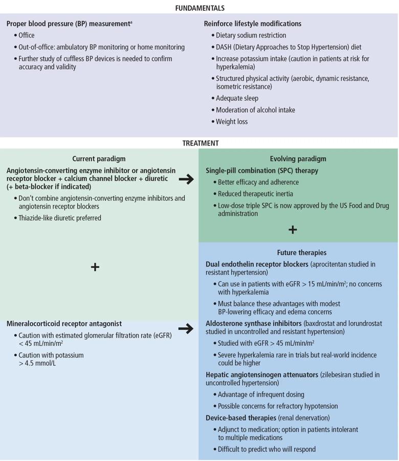 chart shows instructions for proper BP measurements