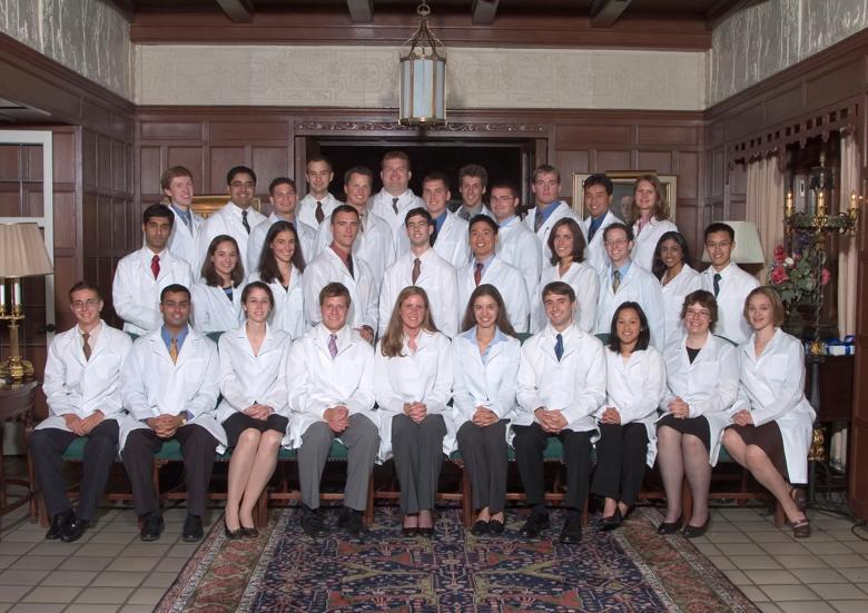 The first graduating class from CCLCM, pictured at the Foundation House, summer 2009. 