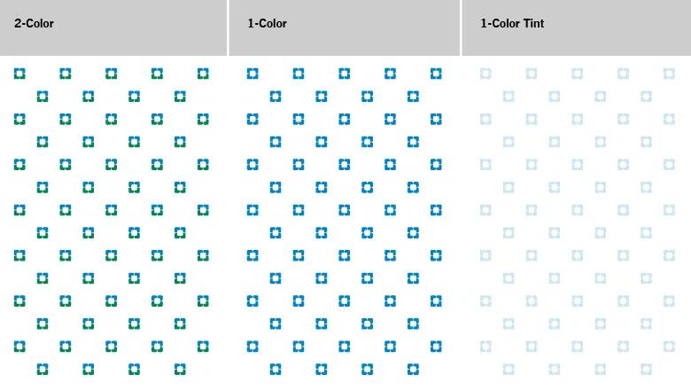Diagonal icon pattern in 2 or one color on white background