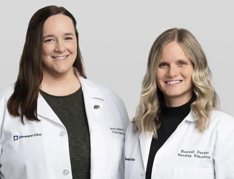 Erica Collins (left) and Hannah Durant