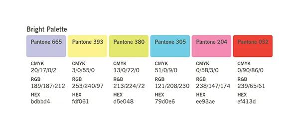 Bright color palette