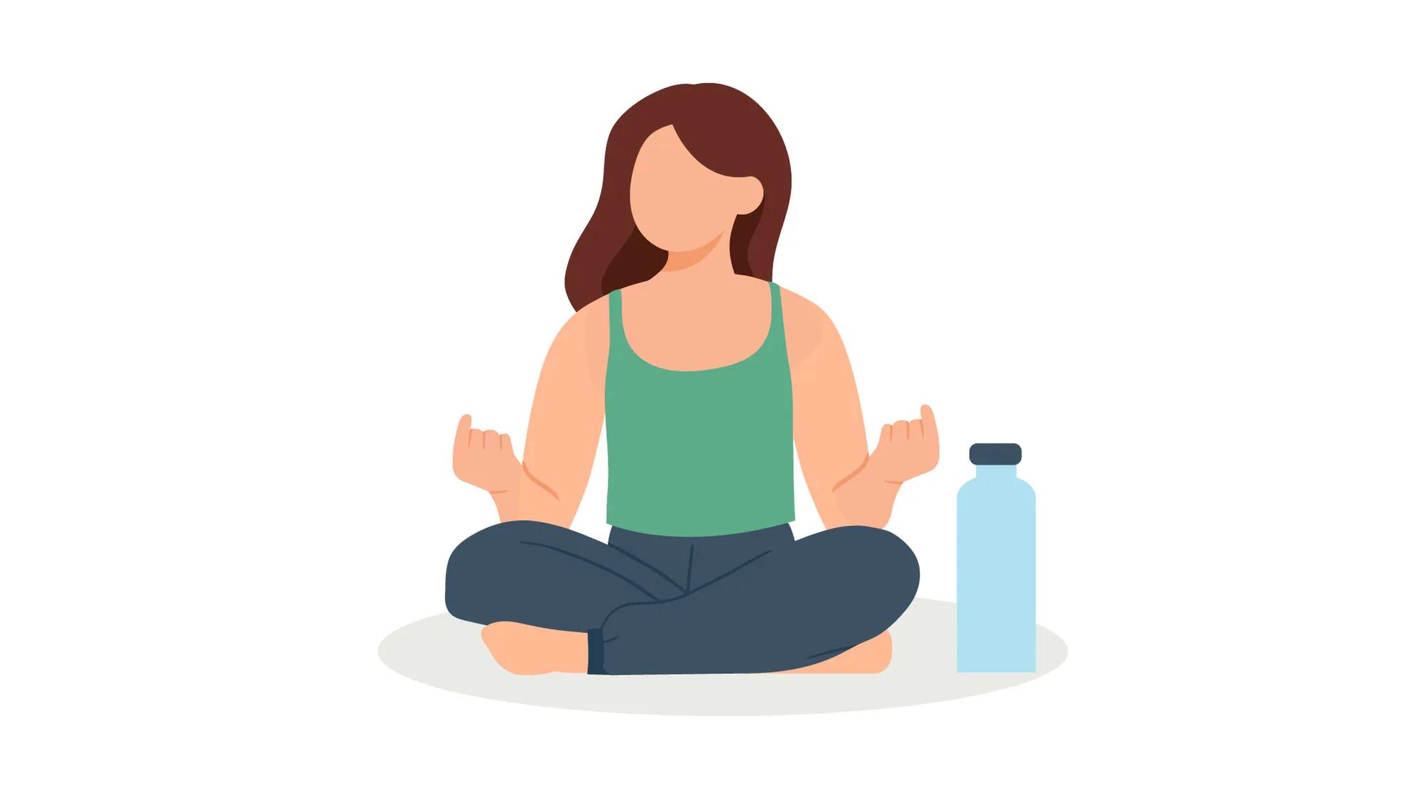 Onbrand vector yoga lady