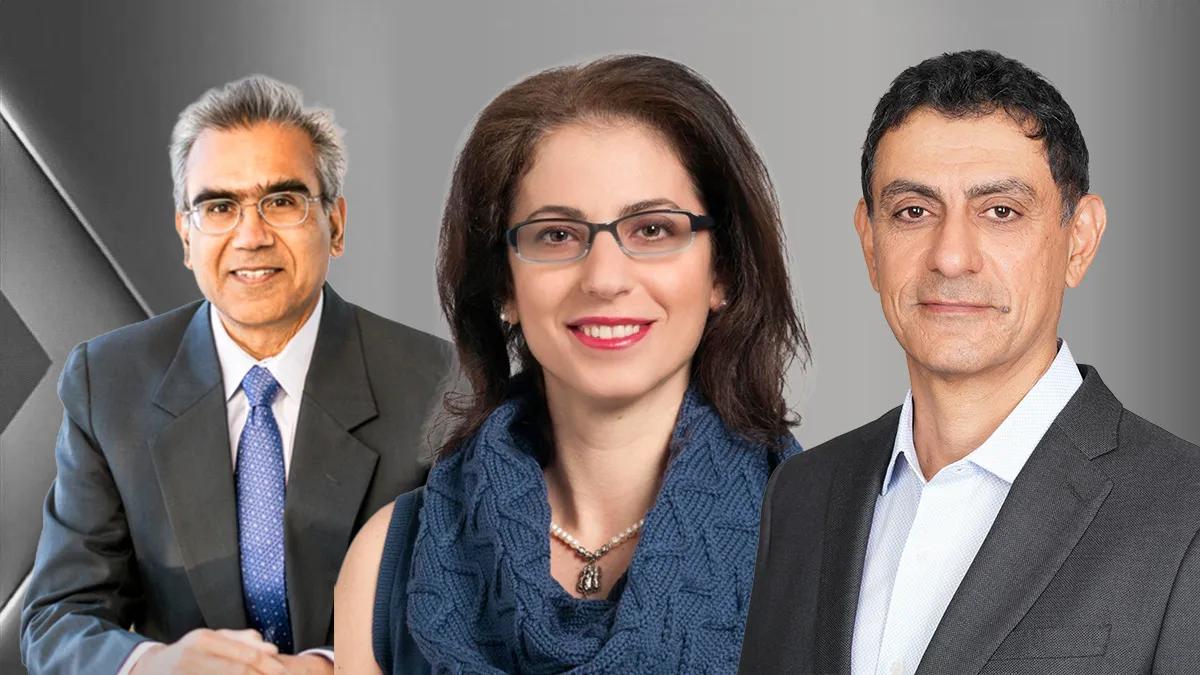 Left to right: Dr Chandra, Dr Jehi, Dr Shahshahani