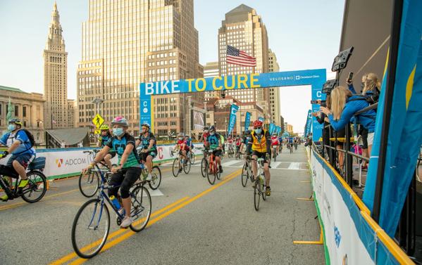 Riders take part in Velasano Bike to Cure 2024.