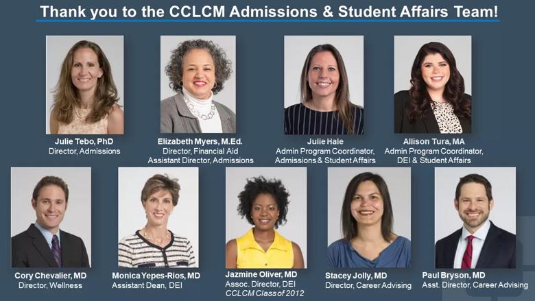 CCLCM admissions team