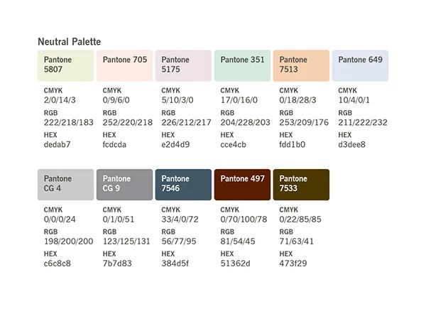 Neutral color palette