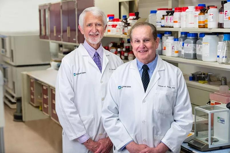 G. Thomas Budd, MD, (left) and Vincent Tuohy, PhD