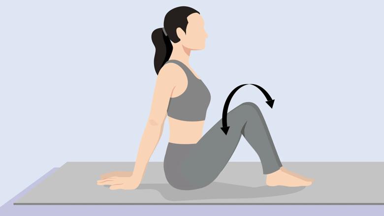 Upavistha Jathara Parivartanasana/Seated Windshield Wiper Pose