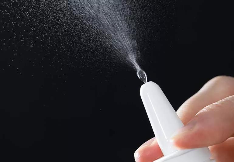 Nasal spray rebound clearance treatment