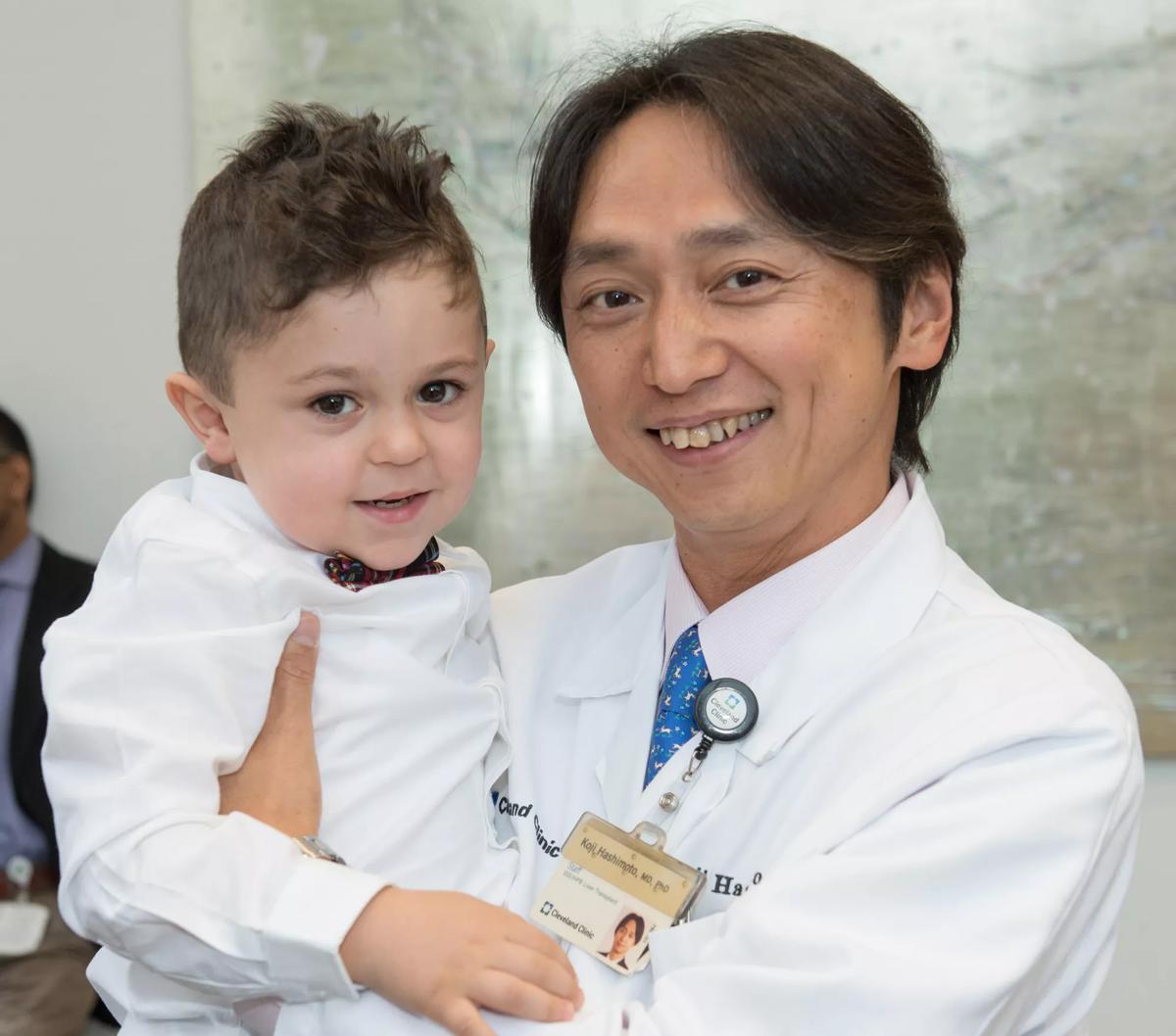 pediatric liver transplant recipient and Koji Hashimoto, MD